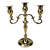 Vintage 3-light gold metal chandelier