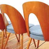 Set of five chairs, design. A. Suman, Tatra Nabytok, Czechoslovakia, 60s