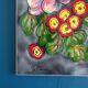 Wall plate tile / ceramic deco fleur vallauris hand painted france