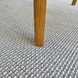 Bedside compass feet in light wood, 60s