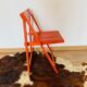 Red folding chair, Italy 1960s