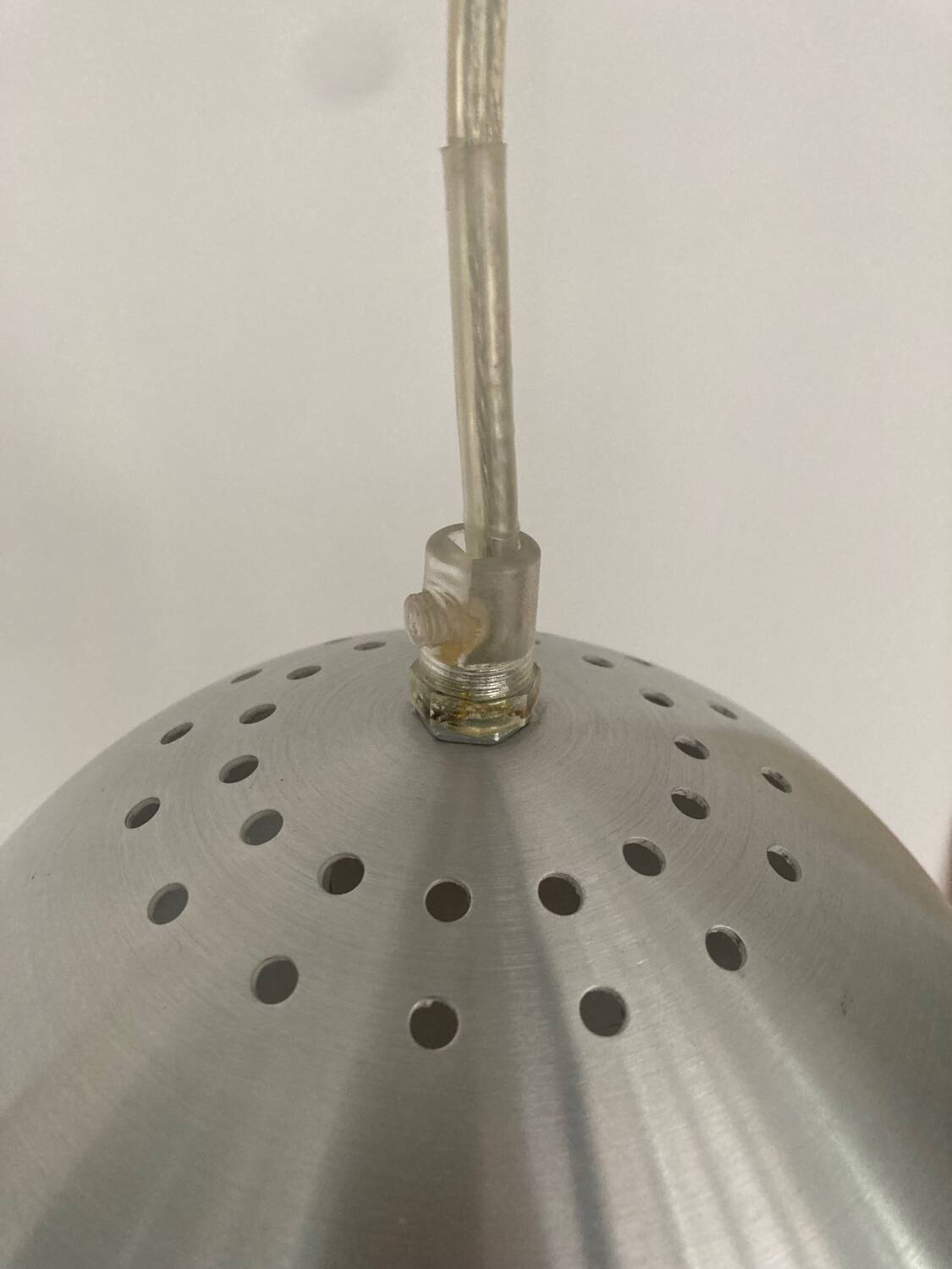 Brushed aluminum ball suspension