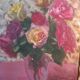 Tableau nature morte au bouquet de roses