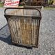 Ancient bakery cart made of rattan.