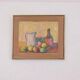 Swedish Oil on Board “Still Life with Jug,Bottle and Fruit” By CW Framed 60×51cm