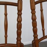 Set of 4 beautiful and atmospheric vintage design bistro chairs