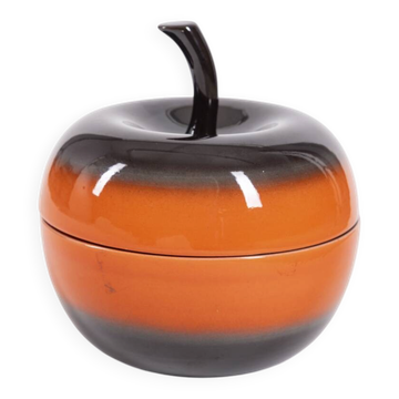 Vintage 1970s Ceramic Apple Container, Designed by Ceramica SIC