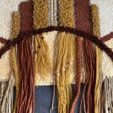 Tenture murale en macramé vintage fait à la main