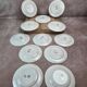 Lot de 12 assiettes à dessert Digoin Sarreguemines « rubis »