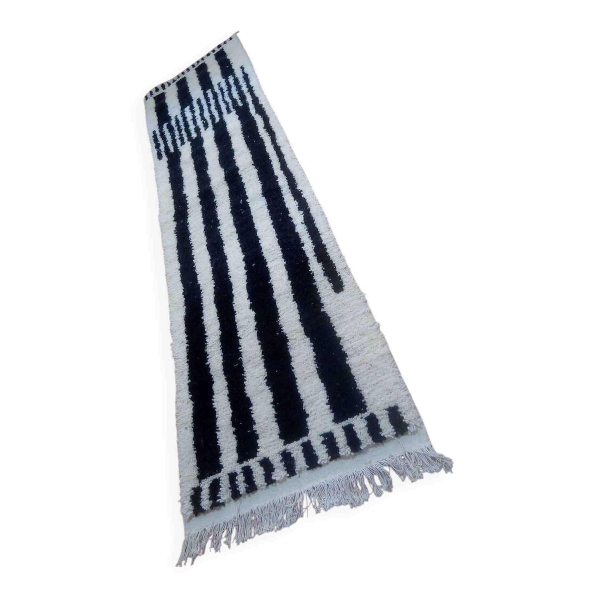 Tapis coureur en laine - style berbère tissé à la main du Maroc - 300 x 78 cm