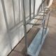 aluminium entrance coat rack, hooks, vintage, industrial