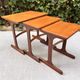 Vintage Scandinavian teak nesting tables by "Victor B Wilkins"