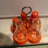 Set de table poivre sel  orange 70