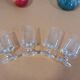 4 verres à pieds en cristal