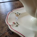 Rustic Sauce Boat Digoin Sarreguemines 1930