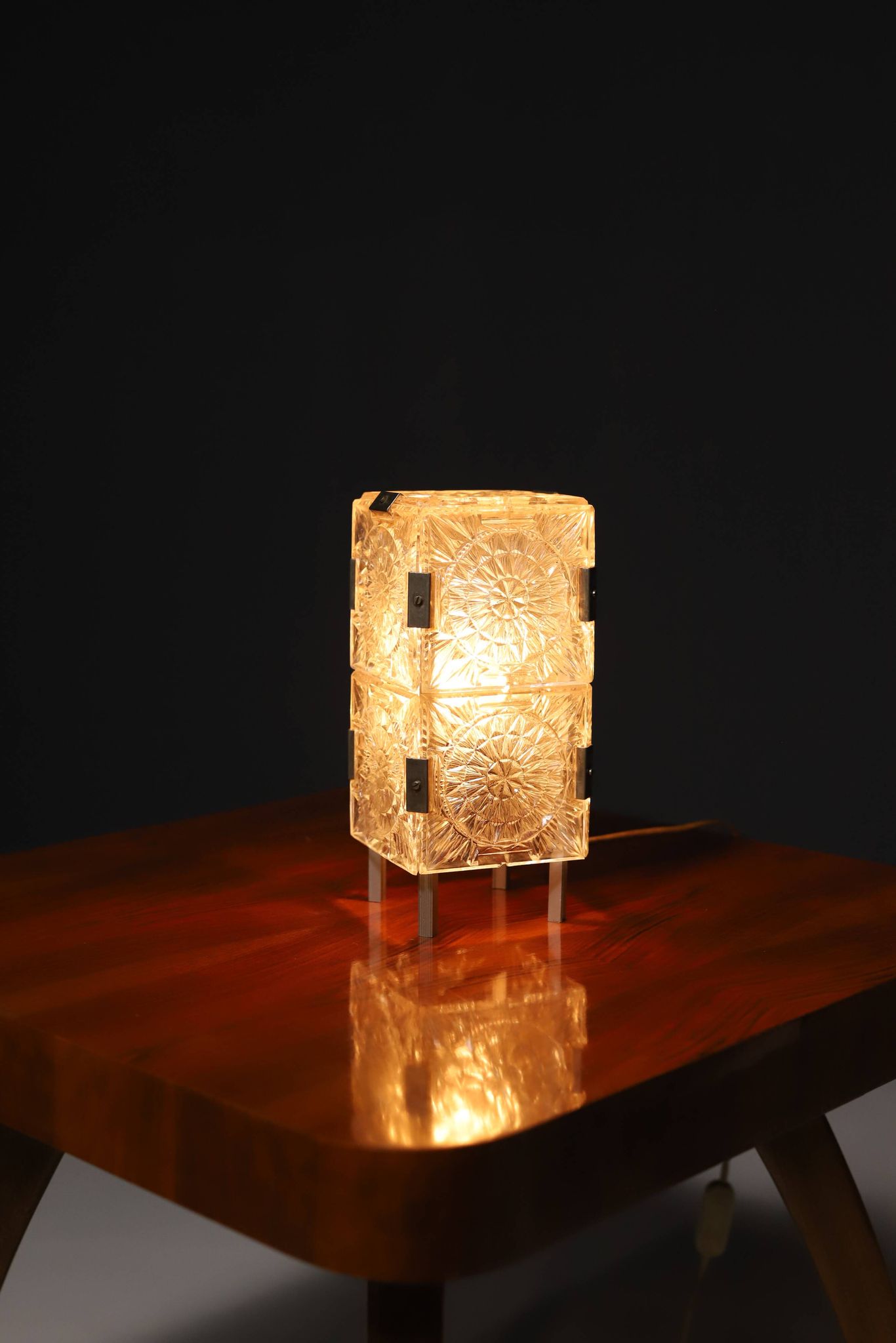 Mid century table lamp by Kamenický Šenov, Czechoslovakia, 1970´s