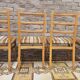 Quatre chaises bois vintage 1970
