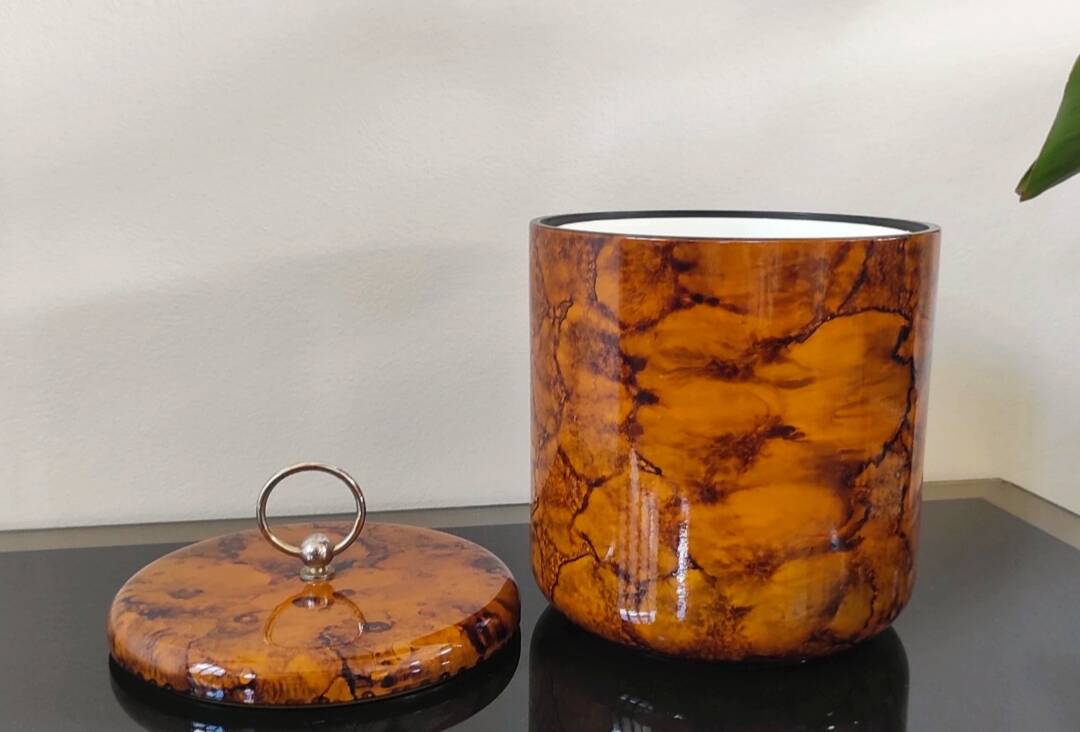 Vintage ice bucket - Turtle shell design