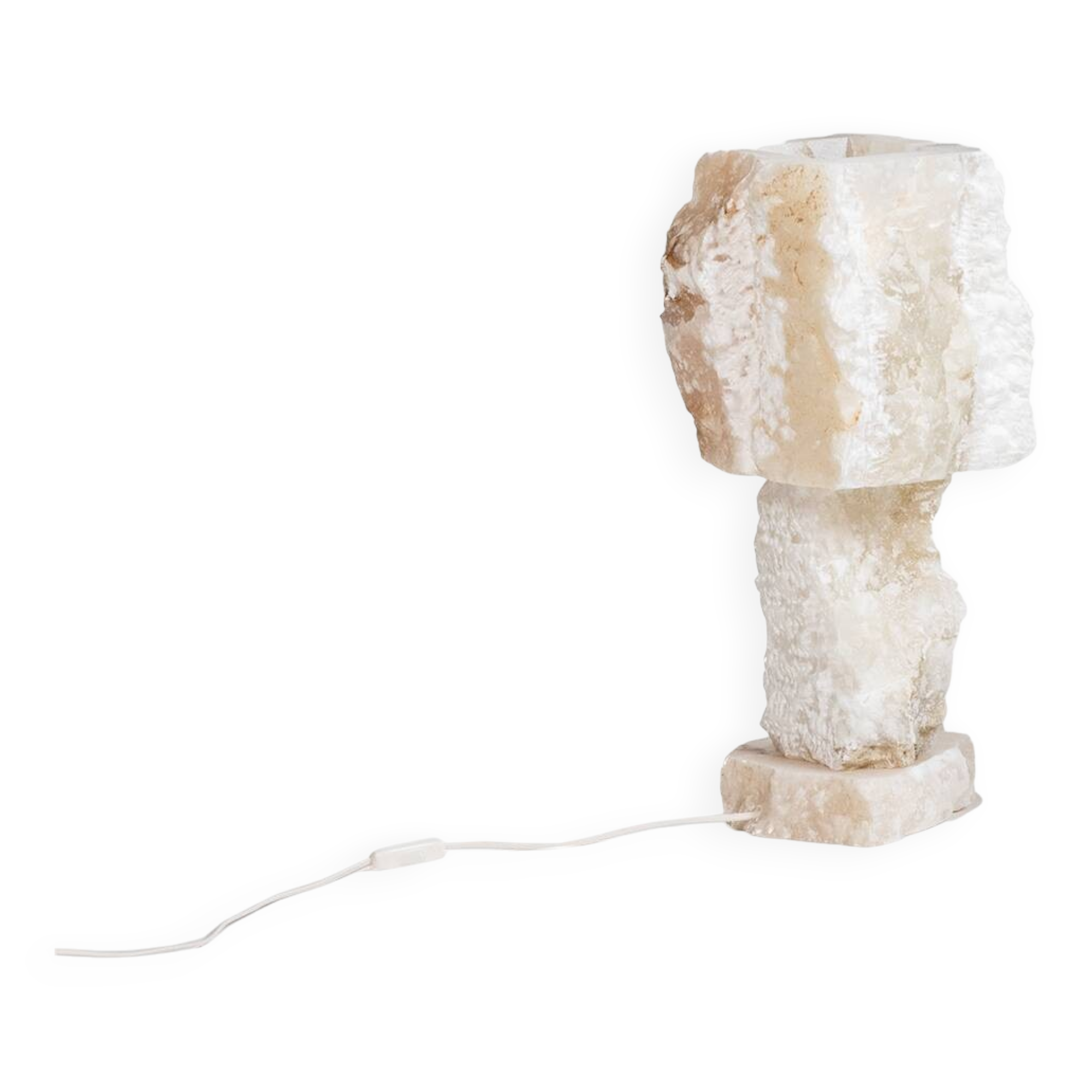 Alabaster lamp, contemporary work