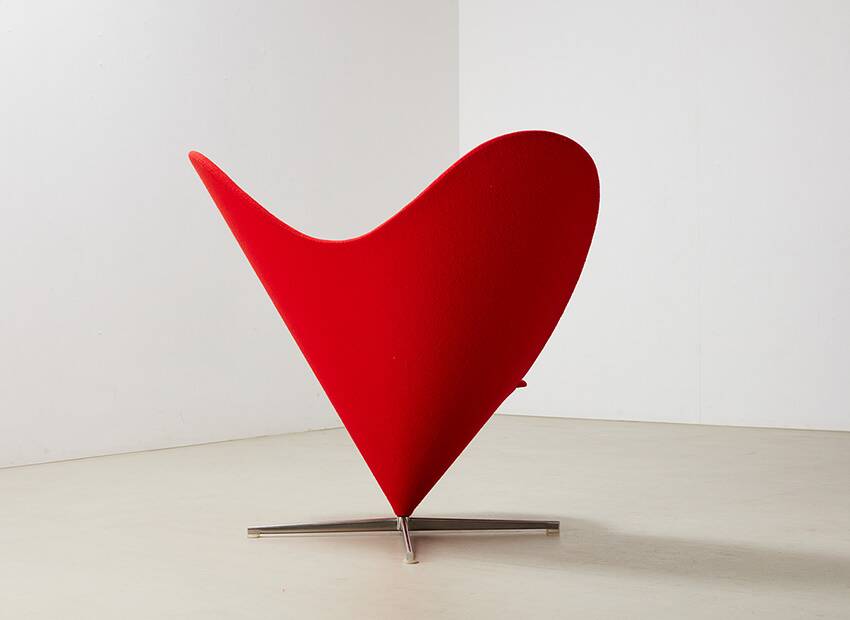 Verner Panton Heart Cone Chair for Vitra 1958/2003