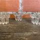 Series 3 Glass Moulded Candle Holders 1970s