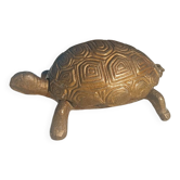 Vintage bronze turtle ashtray