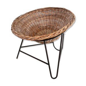 Fauteuil corbeille en