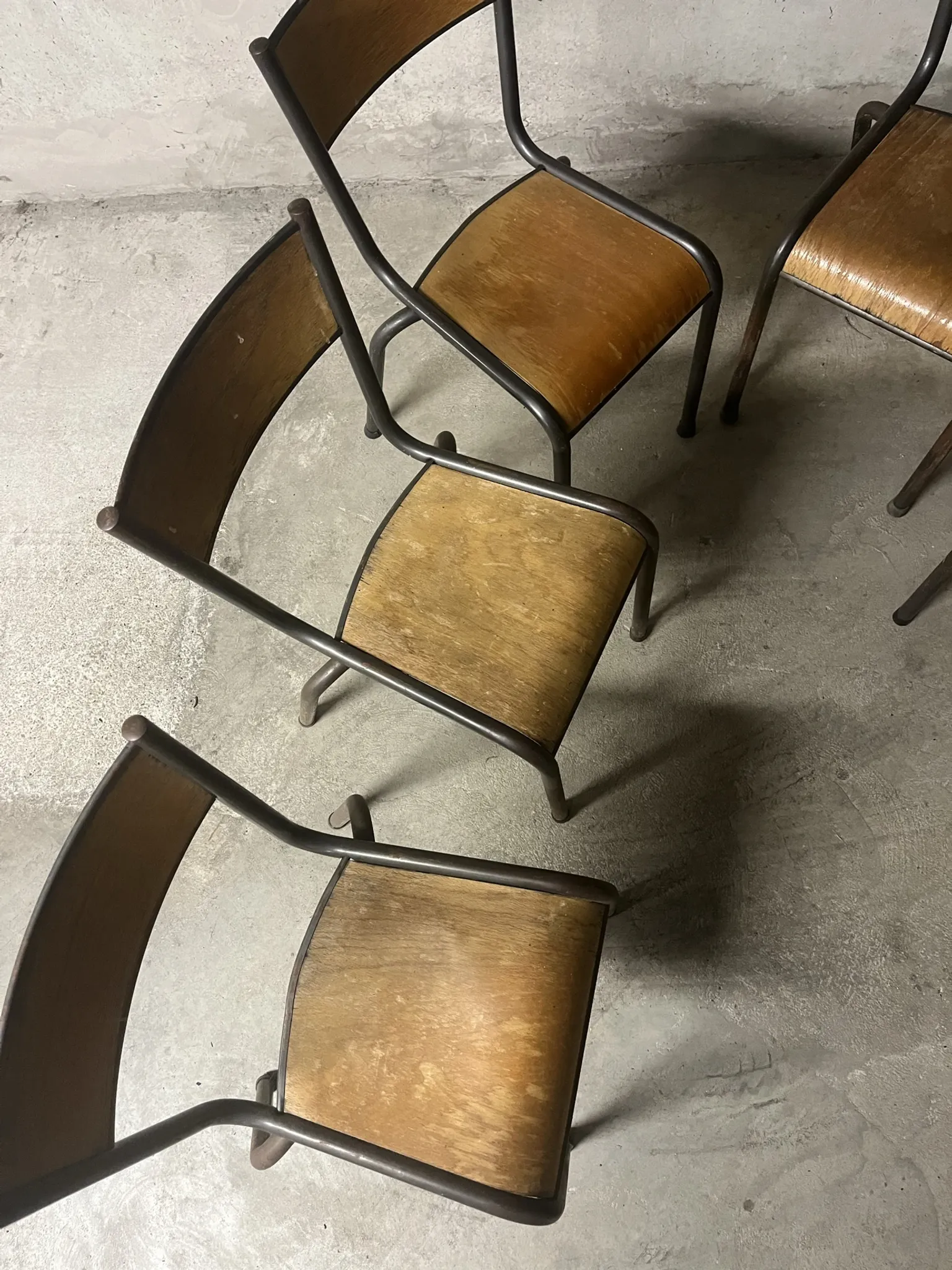 Set of 6 school chairs