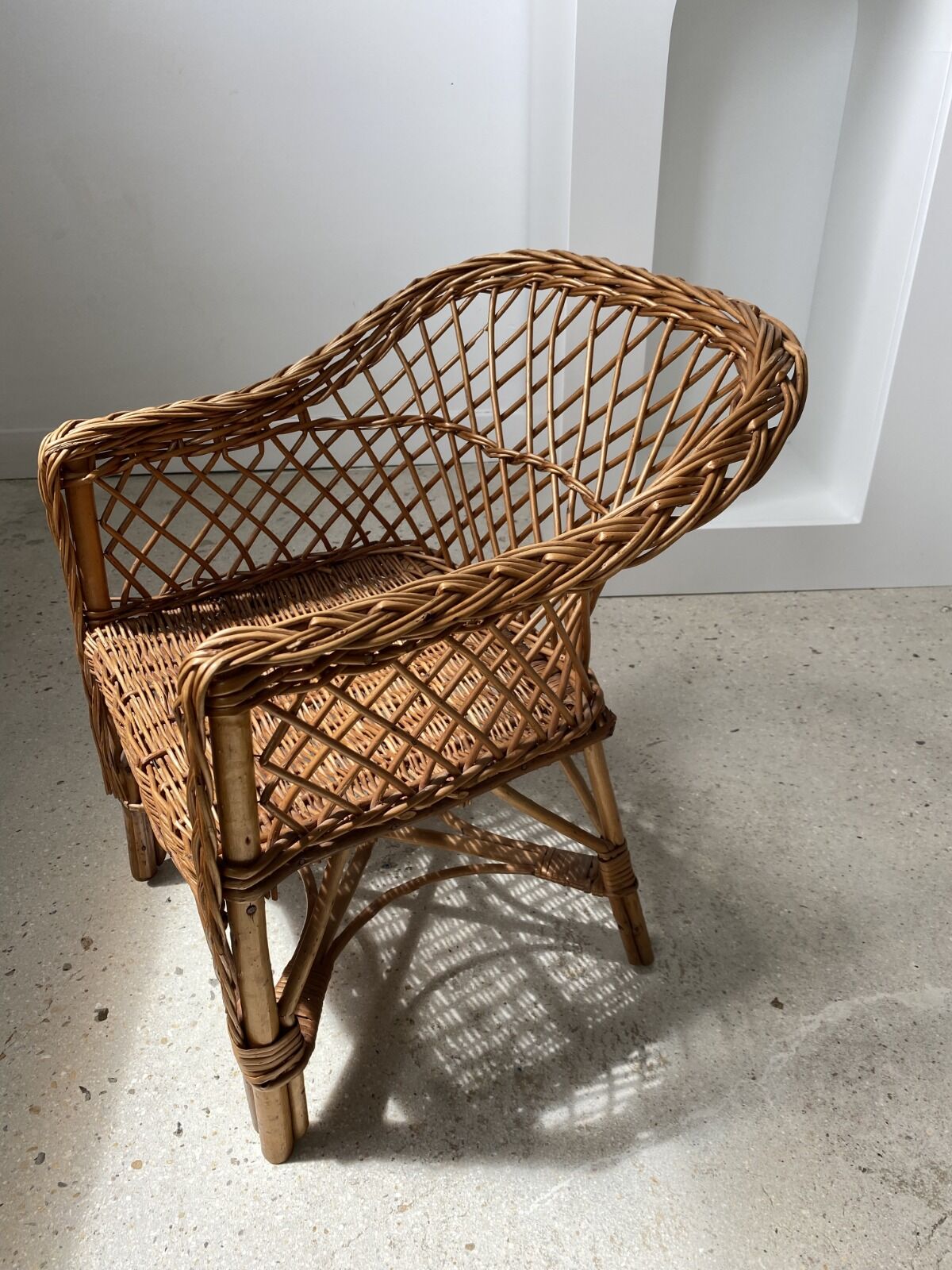 Rattan children's chair
