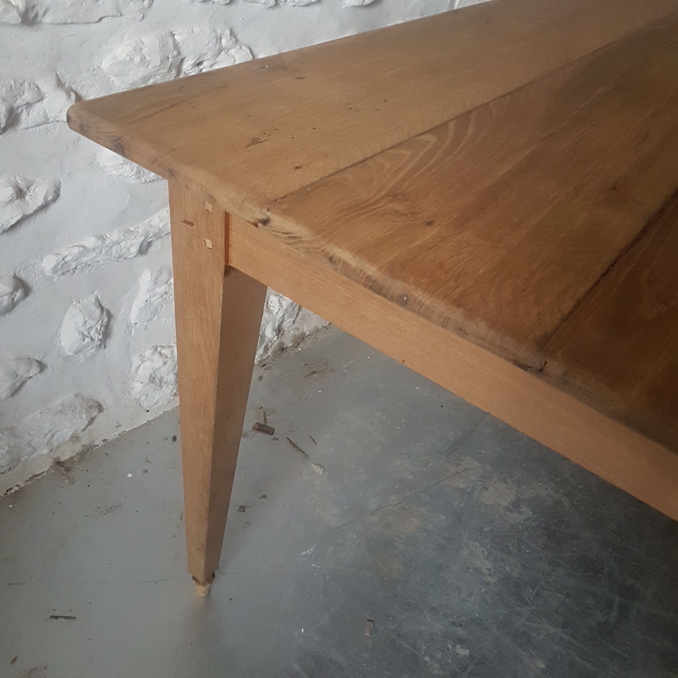 Restored old farm table