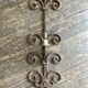 XXL wall lamp in gilded iron Italian work 1960