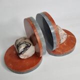 Pair of art deco marble bookends, 1930