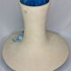 Design rocking vase in glazed ceramic with crystal decoration, 34 cm