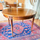Louis XVI round table in solid wood – extendable to 210 cm – 2 extensions