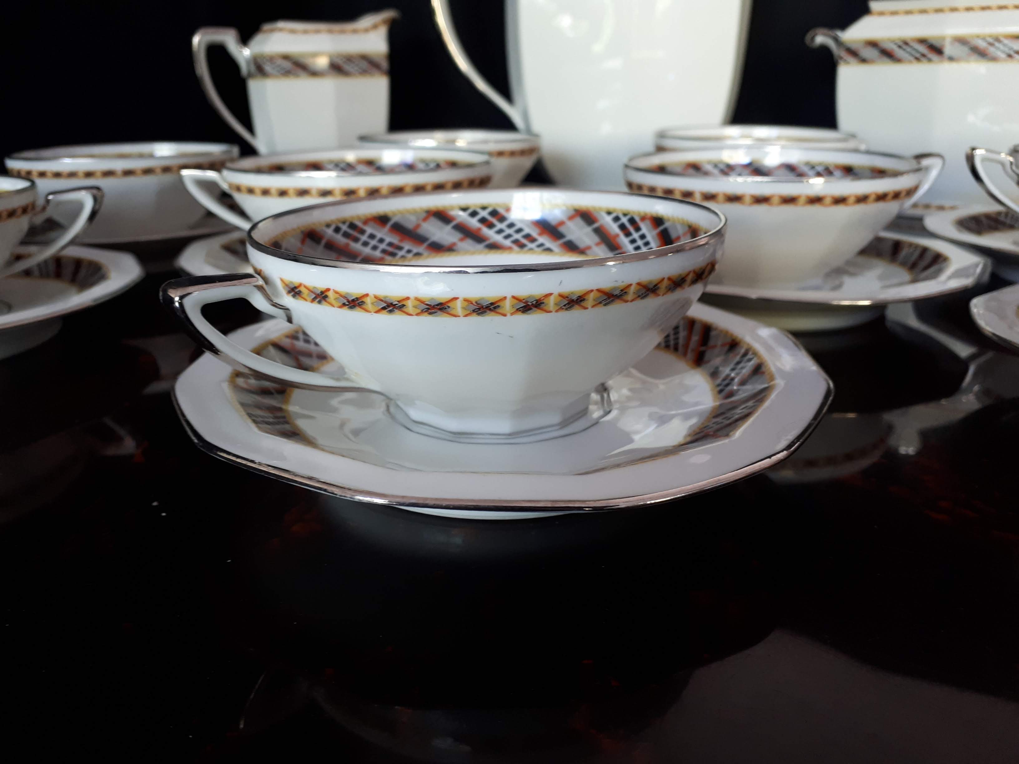 Art deco porcelain service Bernardaud Limoges
