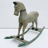Antique Victorian Swedish Toy Horse /Hand Crafted/ Wooden /Folk Art /Decorative