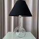 1970s Lucite Knot Table Lamp Attributed to Elaine Bscheider for Dorothy Tho