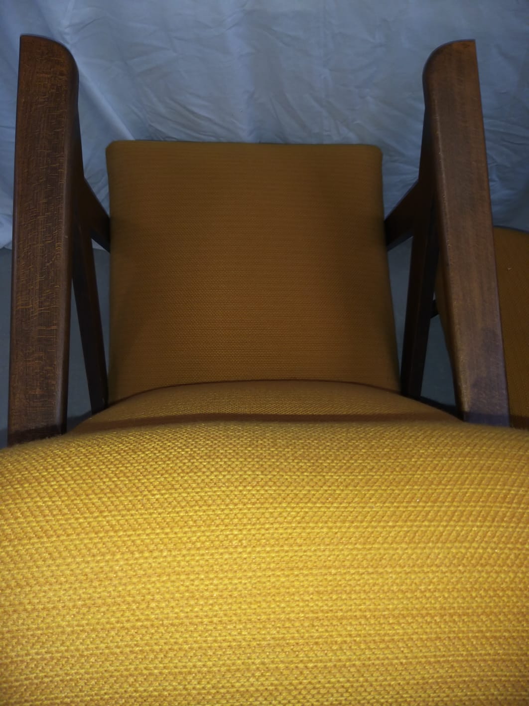 Pair of Scandinavian armchair compass feet 50s