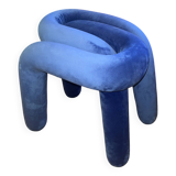 Tabouret moustache bold bleu