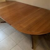 Baumann teak table in Scandinavian style circa 1960 extendable