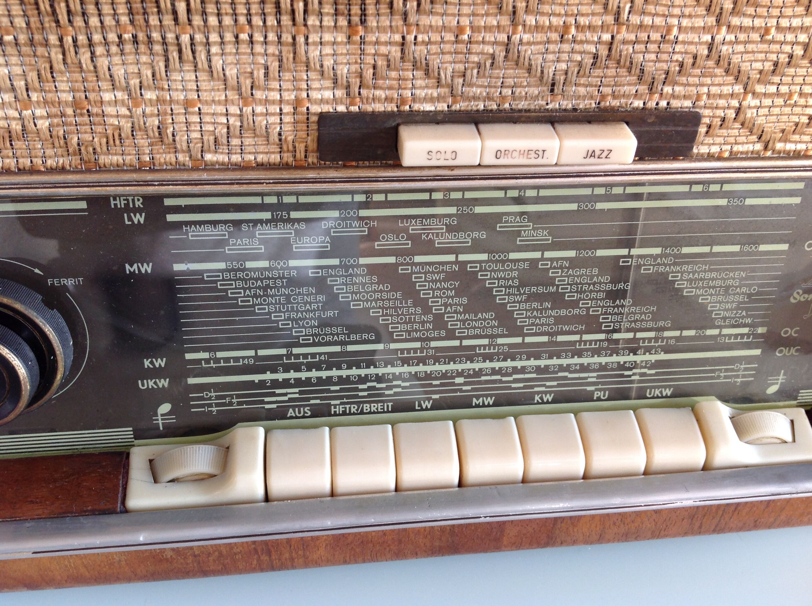 Poste de radio à lampes Sondyna