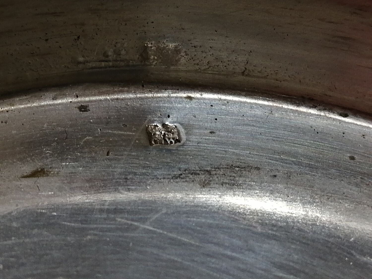 Glass sugar on art deco silver tray