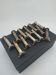 Silver-plated shell knife rests. Ravinet Denfert.