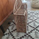 Vintage rattan shelf
