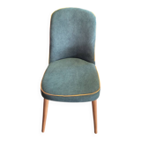 Scandinavian chair in forest green corduroy