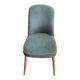 Chaise scandinave en velours côtelé vert sapin
