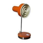 Lamp made in Italy in orange lacquered metal and chrome metal 60s 70s