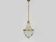 Antique hot air balloon chandelier with glass pendants. 1950s-1960s