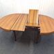 Vintage Scandinavian table with double butterfly extension.