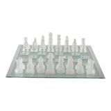 jeu échecs en verre